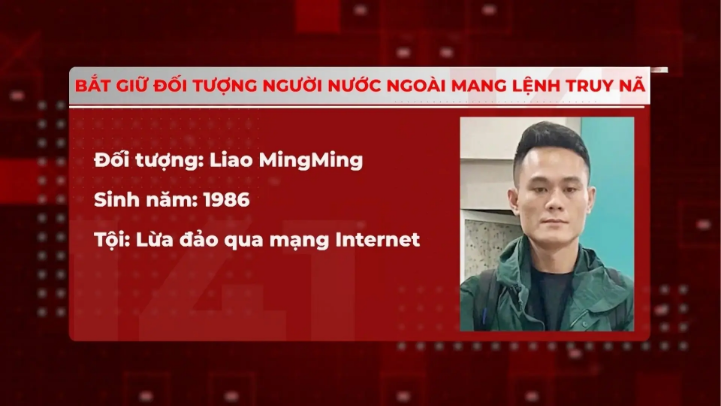 Bắt giữ đối tượng người nước ngoài mang lệnh truy nã